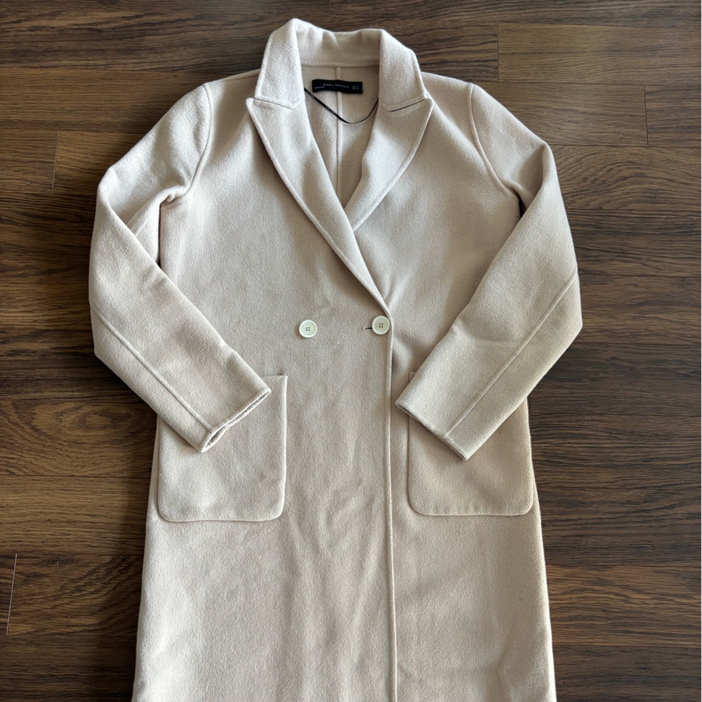 Zara Long Beige Coat
